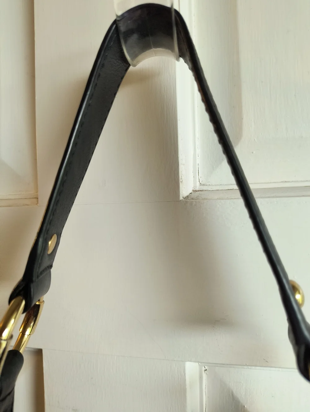 Michael Kors Fulton Large Black Leather Shoulder Bucket Bag EUC - Picture 7 of 13